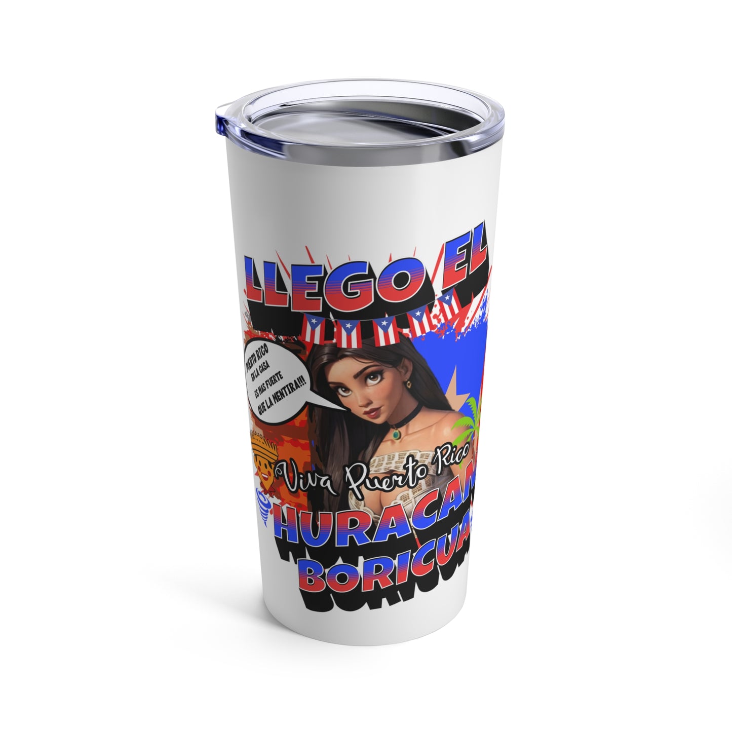 Llegó El Huracán Boricua - Tumbler Inspirado en Maripily Rivera 20oz