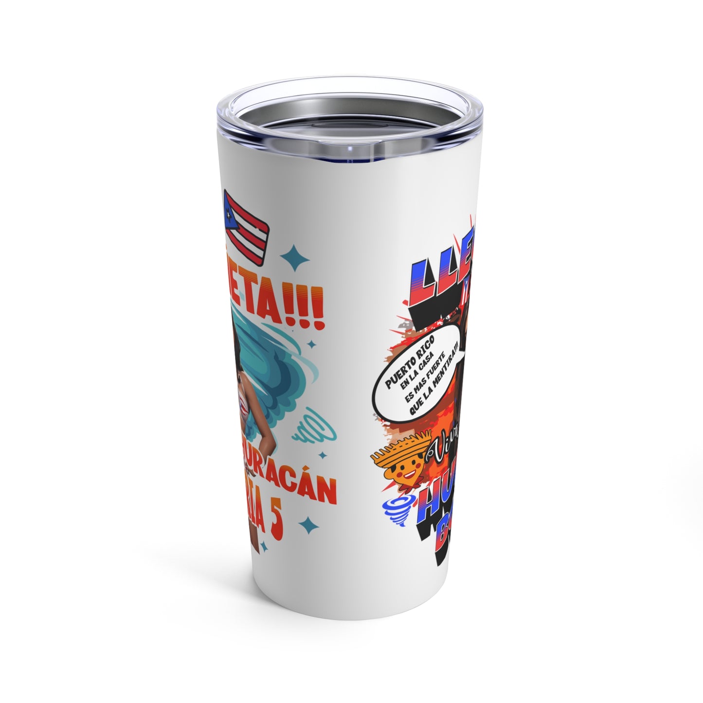 Llegó El Huracán Boricua - Tumbler Inspirado en Maripily Rivera 20oz