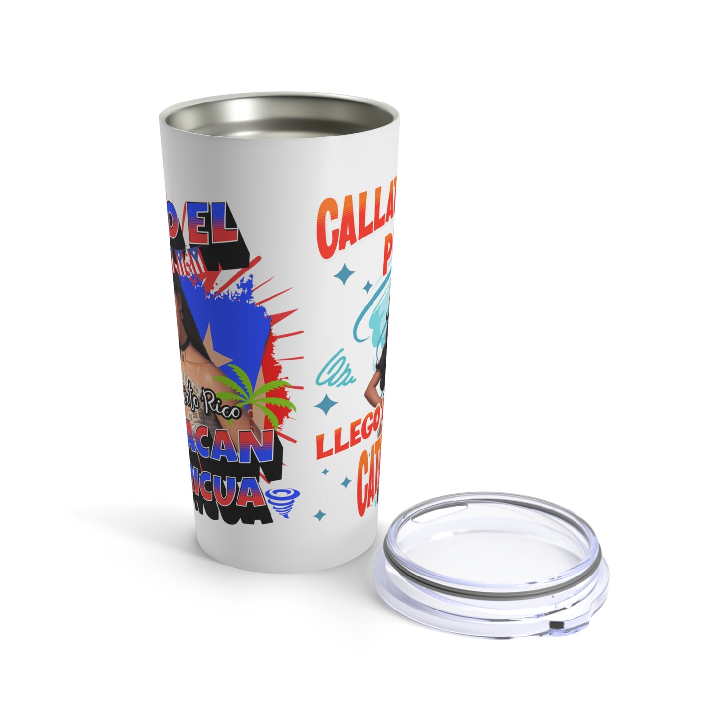 Llegó El Huracán Boricua - Tumbler Inspirado en Maripily Rivera 20oz