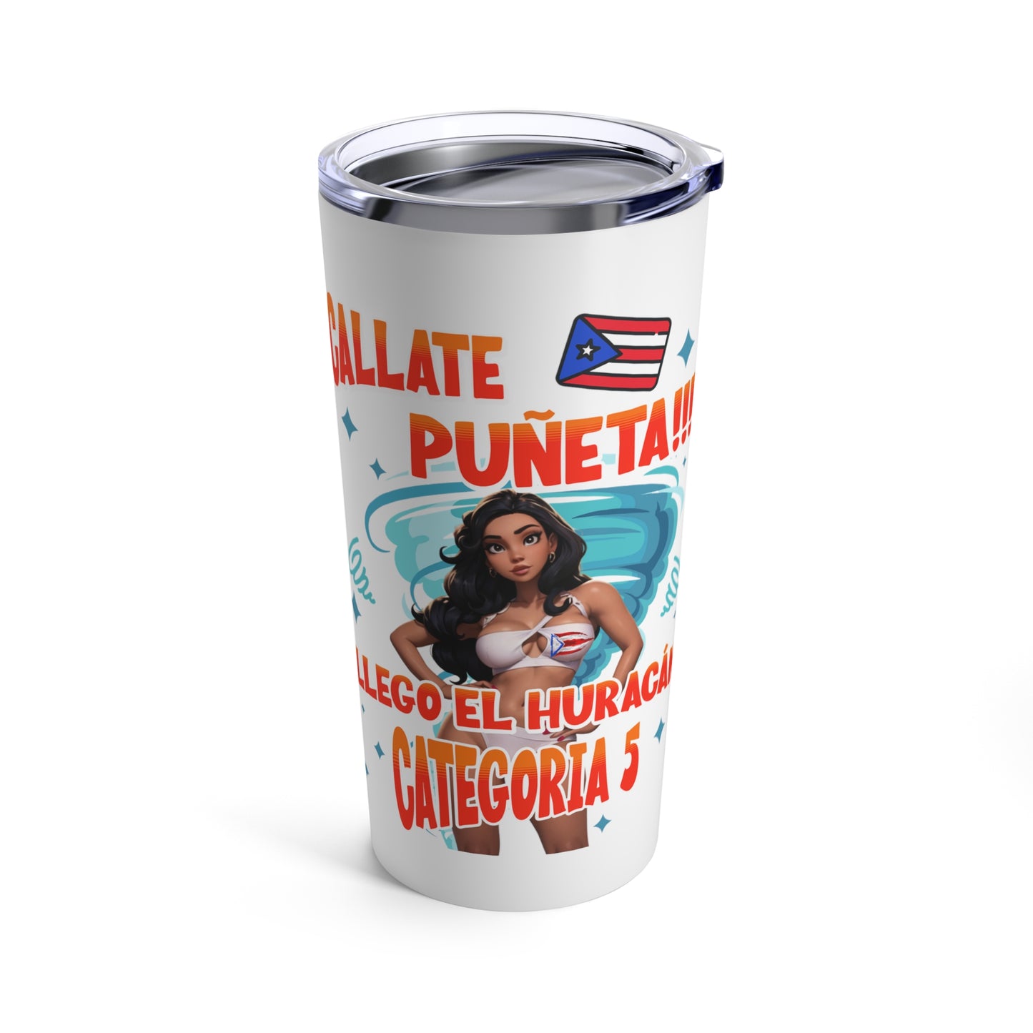 Llegó El Huracán Boricua - Tumbler Inspirado en Maripily Rivera 20oz