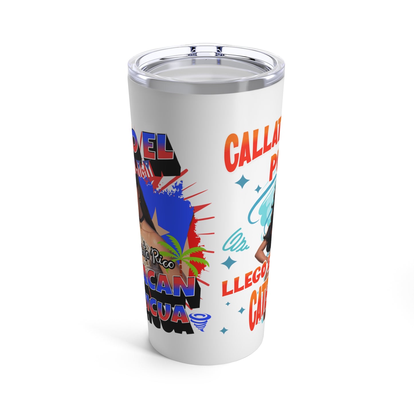 Llegó El Huracán Boricua - Tumbler Inspirado en Maripily Rivera 20oz