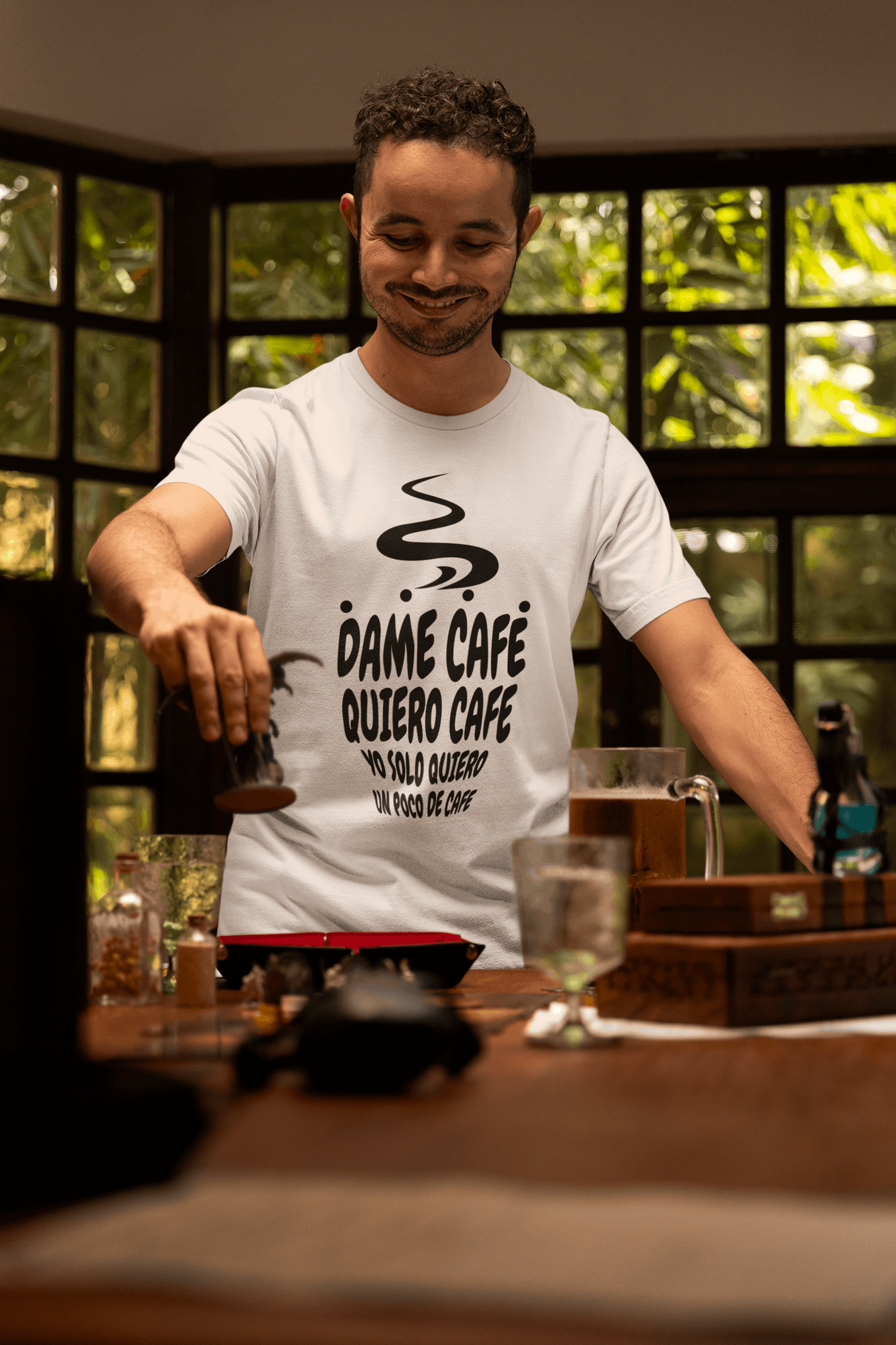 T-shirt Dame Café, Quiero Café, Yo Solo Quiero Un Poco De Café